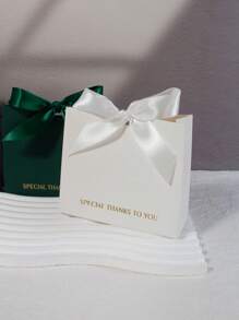 10pcs Mini Gift Boxes With Elegant "Special Thanks To You" Message, Perfect For Wedding Favors, Birthday Gifts, And Gratitude Presents, Available In Classic Black, Green, And White Colors, High-Quality Paper Material With Satin Ribbons For A Luxurious Touch, Ideal For Small Gift Wrapping And Thoughtful Packaging, For Mother's Day, Bridesmaid Gifts, Graduation Gifts, Birthday Gifts, Wedding Gifts, Birthday, Bride, Wedding