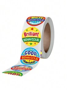 1 Roll Assorted Reward Stickers For Kindergarten, Preschool, Kids - Animal Pattern Stickers For Self-Discipline Charts, Student Motivational Stickers, Cute Animal Stickers School Supplies,Back To School