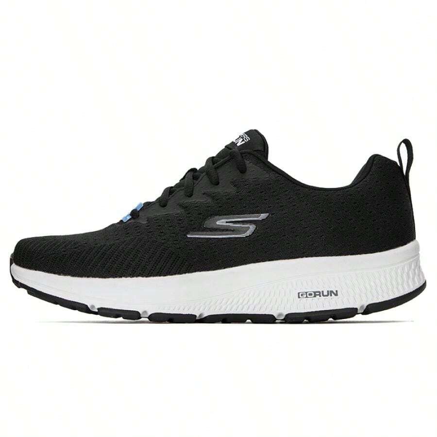Skechers حذاء GO RUN CONSISTENT للرجال، خفيف الوزن، قابل للتنفس، كاجوال، حذاء جري 220375-BKW - الأسود - مشاهدة 1