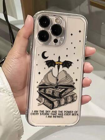 书本透明防摔龙彩绘手机壳适用于 16/ 15 XR/7/8、 15 Pro Max/12 Pro Max/13 Pro Max/14 Pro Max 13 14 11 12 Pro 14、11 12 P、XS XR /78p.78ges2、Redmi 系列 S24、A03s、A03core、A04、A12、A13、A14、A21s、A22、A23、A24、A32、A33 A34、A5、A51 A52、A53、A54、A71、A72、A73、S20 Fe、S21、S22 Plus、Redmi 系列 Redmi 9、Redmi 9a 防水防震防刮