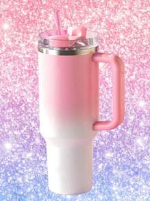 Valentine's Day Gifts 40 OZ Cup With Handle And Straw, 40OZ / 1.18 L Stainless Steel Double Wall Vacuum Insulated Tumbler With Lid And Straw For Water, Iced Tea Or Coffee, Smoothie And More, 40 Ounce Large Capacity Portable Reusable And Convenient Stainless Steel Water Bottle, Travel Mug, Coffee Mug, Car Mug, Water Cup, Outdoor Camping, Driving, Birthday Gift, Christmas Holiday Gift For Women Men Him Her Trek Collection, Handy Cup For Ice Drinks & Hot Drinks - Bột - Xem 2