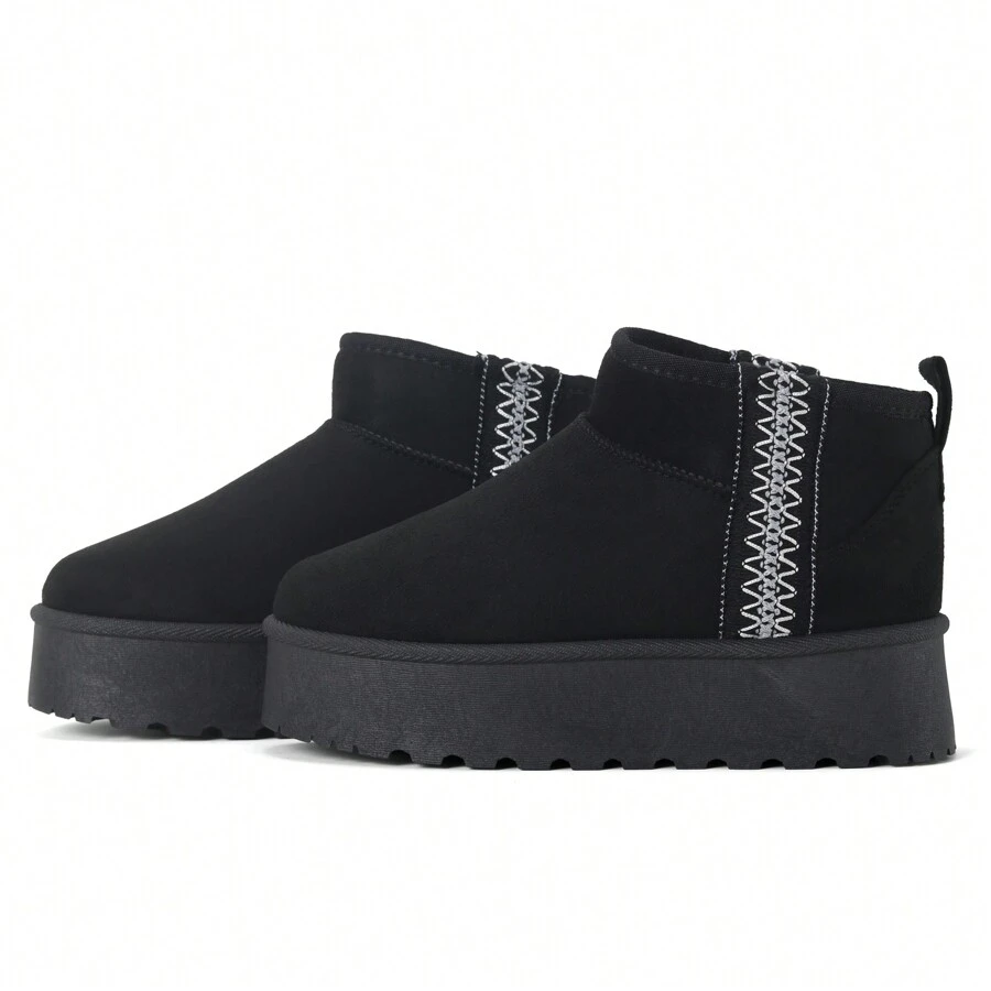 READY SALTED Women's COSY MINI Platform Indoor Non-Slip Slipper - 黑色 - 查看 1