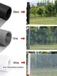 Red de malla de nailon resistente a mosquitos y mascotas, sombreado transpirable para exteriores, piscina, fácil de cortar