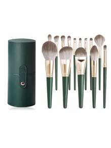 Customized Makeup Brush Storage Bucket, Makeup Brush Holder, Full Set Of Makeup Brushes For Eye Shadow, Powder, Foundation, Blush, Nose Contour, Makeup Tools, Creative Valentine's Day Gift, Birthday Present