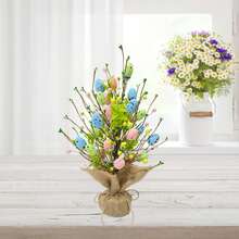 Árbol de Pascua artificial de mesa, decoración de escritorio, centro de mesa para chimenea, hogar, fiestas navideñas, etc. - Estilo dos - Ver 4