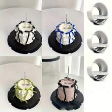 10 piezas/5 piezas/1 pieza Molde de pastel de esponja de aluminio mini, molde de pastel vasco antiadherente, herramienta de horneado para uso doméstico - Multicolor - Ver 8