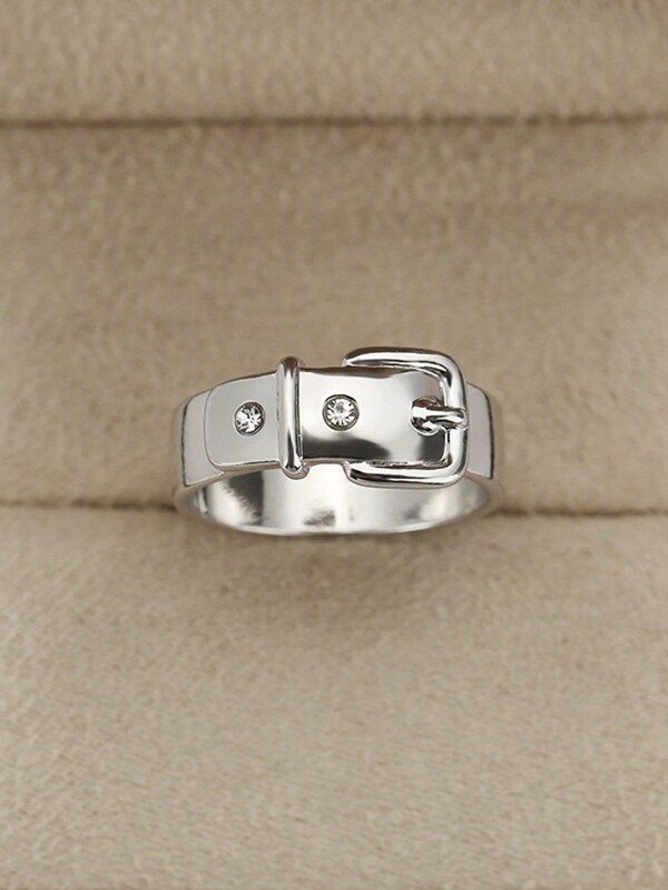 1 pieza Hebilla de cinturón con diseño de anillo creativo y único de moda, apta para uso diario, banquetes, fiestas, regalo para mujeres