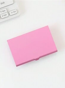 Business Card Holder Metal Business Card Case Pocket Simple Credit Card Holder Card Box Business Aluminum Alloy Business Card Case Portable Portable Carry Credit Card Case Color Metal Small Business Card Holder For Women Wallet Mini Wallet Purse Wallet Card Wallet