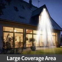 Foco solar de 102 LED ajustable, foco exterior IP67 resistente al agua, luz solar desde el anochecer hasta el amanecer para patios, jardines, pabellones