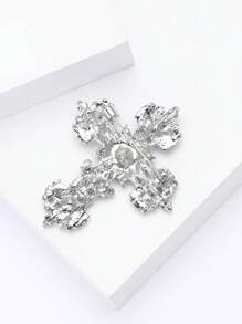 Trâm cài áo đính đá thời trang cho phụ nữ, trang phục, phụ kiện tiệc, quà tặng - Trâm chéo - Xem 5