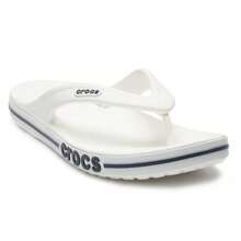 Crocs Unisex Casual Shoes, Breathable Non-Slip Flat Flip Flops, 205393-126 - White - View 3