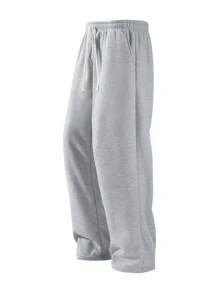 Blueplus Men's Two-Piece Loose-Fitting Drawstring Sweatpants With An Adjustable Drawstring Waistband. Comfortable And Breathable, Suitable For Outdoor Sports And Fitness. Straight-Leg Casual Pants. - 淺灰色+卡其色 - 查看 3