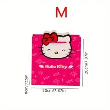 Sanrio 1set/3pcs/4pcs Sanrio Hello Kitty Gift Bag Paper Bag Creative Gift Bag Birthday Party Gift Bag Gift Box Packaging Bag