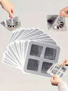 5/20/50pcs One-Time Hair Catcher Filter Drain Cover, Bathroom & Kitchen Sink Strainer