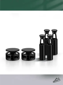 6 Stücke Schnürsenkel Verschlüsse ohne Binden - Aluminium Legierung Metall Federclips, einfach zu befestigen für Sneaker & Freizeitschuhe