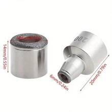 1pc Stainless Steel Microdermabrasion Tip Replacement Dermabrasion Head For Beauty Machines Spa And Home Beauty Skin Care For Exfoliation Microdermabrasion & Blackhead Removal Tool Accessories