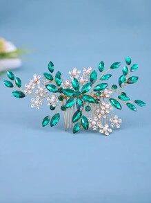 1pc Women's Luxury Style Faux Pearls , Crystals & Rhinestone Decor Hair Comb, Perfect For Bridal Updo Royal Boho Tiaras, Head Accessories, Party, Hair Accessories For Women, Headpiece, Side Comb, Wedding, Bridesmaid, Mother's Day - Nhiều màu - Xem 8