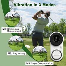 iMeter 656 Yards Golf Rangefinder With Slope Adjustment Golf Range Finder With Fast Flag Locking Vibration Angle Measurement Golf Range Finder White - White - View 6
