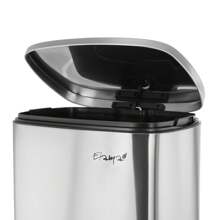 Elama 3 Section 15 Liter/4 Gallon Each Section Trash And Recycling Step Bin