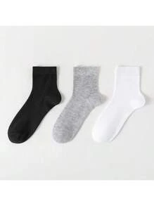 1/5/10/15/20 pares de calcetines de tobillo versátiles y ligeros para hombres, calcetines altos para mujeres y medias, calcetines de tripulación para hombres, calcetines de marinero para mujeres - Multicolor - Ver 3