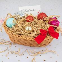 200g Premium Paper Shred, Versatile Crinkle Cut Confetti, For DIY Crafts, Gift Box Filler, Wedding, Party, Candy Wrappin - Yellow - View 3