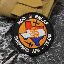 Embroidered Patch With Merrow Border, Sewable Applique And Label For Clothing And Backpack Accessories - Black and White - View 16