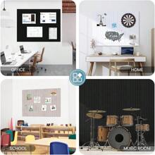 Large Cork Bulletin Board Alternative 36"X24", 6 Pack Felt CorkBoard Tiles For Office Wall With 50 Pushpins, Wall-Friendly Pin Board For Office Home School, Decorative & Noise Reduction, Beige - Beige - View 4