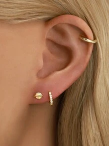 IN Z 1 Piece Of 925 Sterling Silver Australian Earrings | Hypoallergenic Earrings | Male And Female Earrings