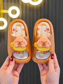 2025 New Cartoon PVC Children's Slippers, Boys Girls Summer Indoor Anti-Slip Soft Bottom Cute Kids Slippers
