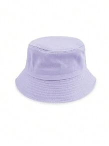 1pc Kids Solid Color Breathable Bucket Hat With Adjustable Inner Band, Versatile Design Suitable For All Seasons, Casual Daily Wear, Hiking, Traveling, Commuting, Available In Multiple Sizes And Colors