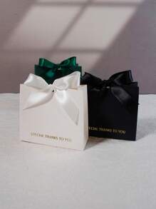 10pcs Mini Gift Boxes With Elegant "Special Thanks To You" Message, Perfect For Wedding Favors, Birthday Gifts, And Gratitude Presents, Available In Classic Black, Green, And White Colors, High-Quality Paper Material With Satin Ribbons For A Luxurious Touch, Ideal For Small Gift Wrapping And Thoughtful Packaging, For Mother's Day, Bridesmaid Gifts, Graduation Gifts, Birthday Gifts, Wedding Gifts, Birthday, Bride, Wedding