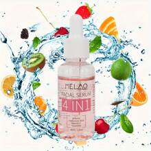 MELAO 四合一面部精华液，含透明质酸、烟酰胺、维生素 C、维生素 E，可抗衰老护肤 - 粉色 - 查看 4