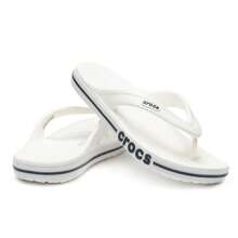 Crocs Unisex Casual Shoes, Breathable Non-Slip Flat Flip Flops, 205393-126 - White - View 4