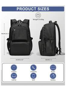 Large Capacity Schoolbag, High School Students College Students Backpack, Travel Backpack Women's Casual High-Capacity Backpack Men's Business Notebook Backpack, 15.6-Inch Computer Work Backpack, Stylish Multi-Functional Multi-Layered Portable Cabin Bag , Outdoor Travel College Students Junior High School Students Schoolbag,Back To School Essentials