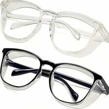 1pc Anti-Fog Safety Glasses Nurse Goggles Oversize Clear Frame Anti