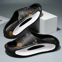 Couple's Simple Slip-On Slippers, Lightweight, Non-Slip Wear-Resistant Beach Sandals