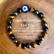 興旺財源、豐盈彈性珠寶手鍊，幸運手鍊，財富禱告念珠，適合作為女士和男士的珠寶手鍊禮物