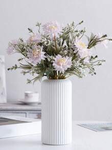 1 pieza Flores artificiales en un florero de plástico para boda, habitación, hogar, hotel, fiesta, evento, Día de San Valentín, Año Nuevo, regalo de cumpleaños o graduación para chicas