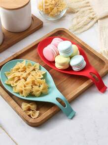 1pc Black Silicone Spoon Rests, Kitchen Scoop Bracket Stand, Multi-Functional Soup Spoon Mat, Easy-Clean Flavor Dish Rests, Spoon Shelf Utensil Spatula Holder, For Kitchen And Restaurant Use, Protects Tableware From Heat Damage, For Cooking