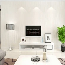 1 卷简单线条图案 PVC 纯色壁纸，适用于翻新破损墙面，修复升级卧室、客厅和书房电视背景墙，遮盖瑕疵，装饰贴纸，可移除墙贴，壁纸，春季家居装饰房间装饰墙壁装饰浴室装饰卧室装饰房间装饰用品客厅装饰家居装饰客厅墙纸 - 白色 - 查看 7