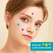 Parches faciales en forma de estrella (6 colores) de 1200/960/720/480/240 piezas, sin fragancia, sin parabenos, unisex adulto, compatibles con todo tipo de piel, sin fragancia, sin componentes incluidos