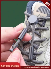 6 Stücke Schnürsenkel Verschlüsse ohne Binden - Aluminium Legierung Metall Federclips, einfach zu befestigen für Sneaker & Freizeitschuhe