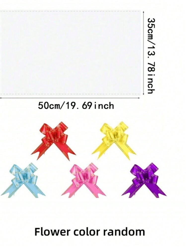 30pcs Large Clear Cellophane Bag With Bow For Basket And Gift Wrap Christmas Decoration - Multicolor - View 9