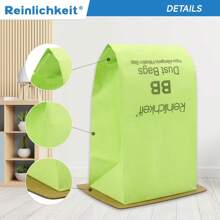 20 Pack Type BB Compact Canister Bags Replacement For Oreck XL Buster B Canister Vacuum Bags PKBB12DW BB180 BB280 BB850 BB870 BB900 BB1000 MV160 With 2 Motor Filter - Green - View 6