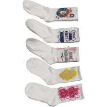 5 Pares de calcetines medianos intercambiables para mujer, versátiles calcetines largos tipo tubo blancos para deportes, aptos para primavera y otoño