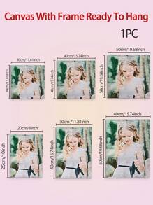 一幅定制油画，照片印制在画布上，装裱，原创手工肖像，墙面装饰，个性化母亲节礼物，生日/毕业礼物，多功能，极具装饰性，可重复使用，精致时尚，高品质，色彩丰富，现代风格，可定制，个性化，独一无二，送给他/她的理想礼物，送给男朋友/爸爸/女朋友/妈妈的理想礼物，送给家人/朋友的理想礼物，茶室，家居，花园，办公室，周年纪念日，情人节，母亲节，生日，父亲节，毕业典礼，婚礼，乔迁庆典，平面印刷。 - 彩色 - 查看 2