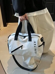 Sanrio Una bolsa de fitness pequeña para hombres y mujeres, una bolsa de viaje al aire libre, una bolsa de aislamiento seco y húmedo con cierre de cremallera, una bolsa de equipaje ajustada, una bolsa de mamá para viajes de negocios y compras, y útiles escolares para vuelta al cole