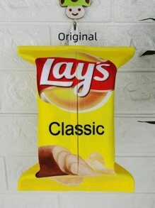 1 件创意薯片形纸巾盒、布艺纸巾架、壁挂式餐巾纸分配器，适用于客厅、餐厅、卧室和汽车 - 彩色 - 查看 7