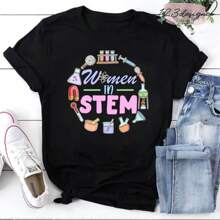 Women In Stem T-Shirt, Kindergarten Shirt, Science Lover Shirt, Teacher Shirt, Gift For Teacher, Gift For Scientist, Feminism Empowerment