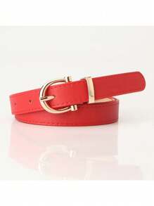 Women's Fashion Skinny Belt, Korean Style Casual Jeans Accessory, Simple & Versatile